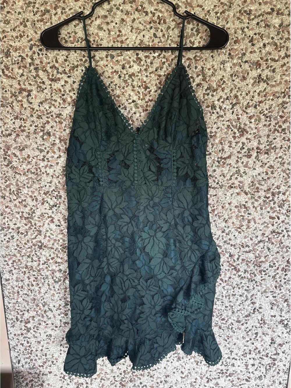 Green Lace Slip Dress by Insight – Size L / US 8